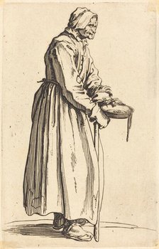 Beggar Woman with Pan, c. 1622. Creator: Jacques Callot.