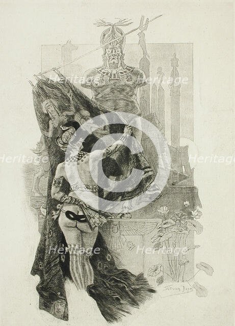 La Pudeur de Sodome, 1888. Creator: Félicien Rops.