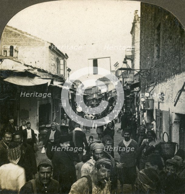 The Jewish quarter, Smyrna, Greece, 1900s.Artist: ME Wright