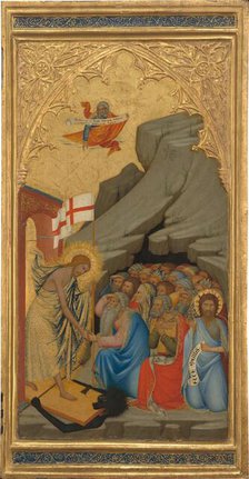 Scenes from the Passion of Christ: The Descent into Limbo [right panel], 1380s. Creator: Andrea Vanni.