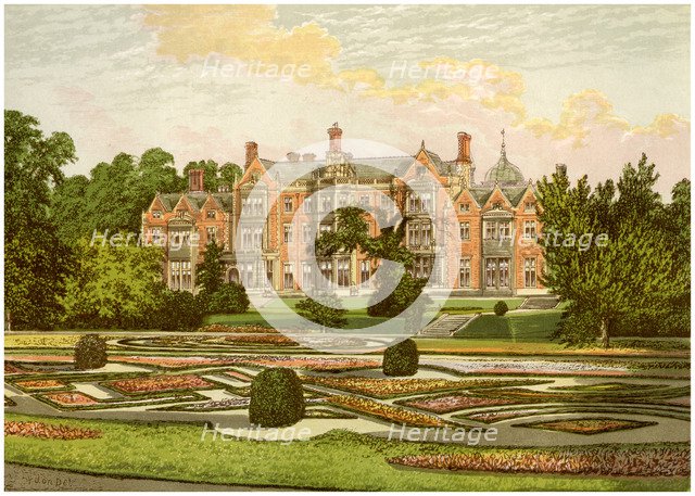 Sandringham, Norfolk, home of the Prince of Wales, c1880. Artist: Unknown