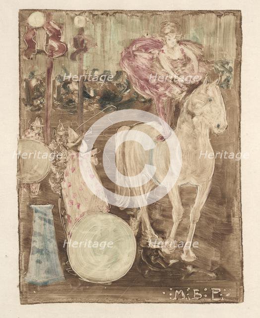 Bareback Rider, c. 1895. Creator: Maurice Prendergast (American, 1858-1924).