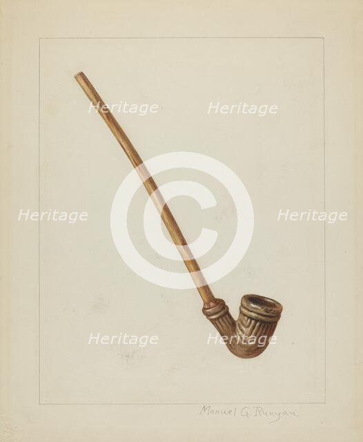 Pipe, c. 1938. Creator: Manuel G. Runyan.