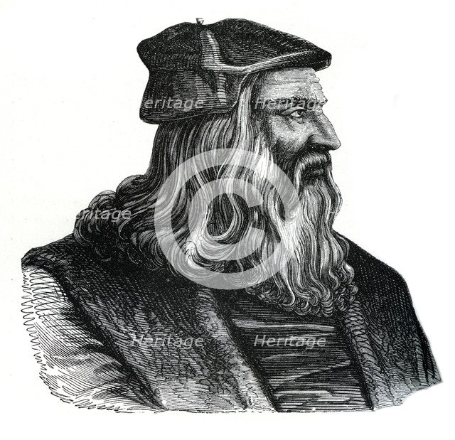 Leonardo da Vinci, 16th century, (1870). Artist: Unknown