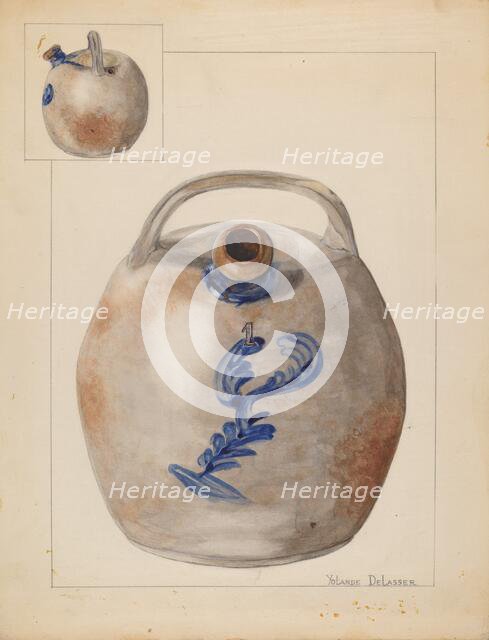 Harvester Jug, c. 1937. Creator: Yolande Delasser.