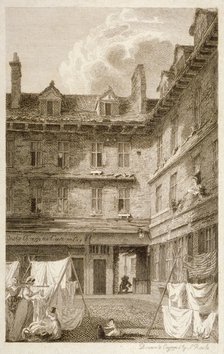 Green Arbour Court, Old Bailey, City of London, 1803. Artist: Samuel Rawle