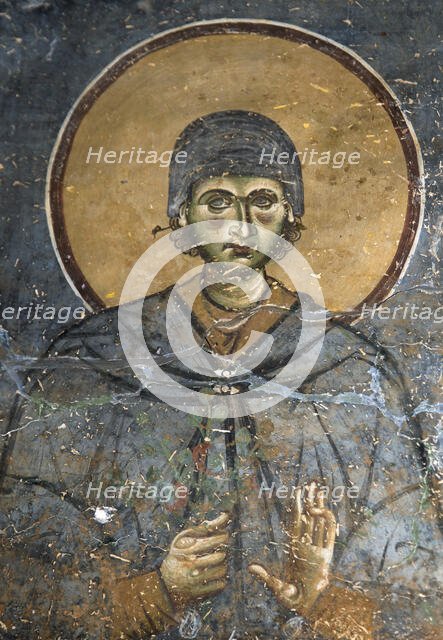 Saint Euphrosynos the Cook of Alexandria, 12th century. Creator: Byzantine Master ().