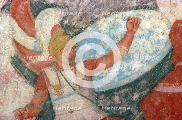 Etruscan painting of a battle between Greeks and Amazons. Artist: Unknown