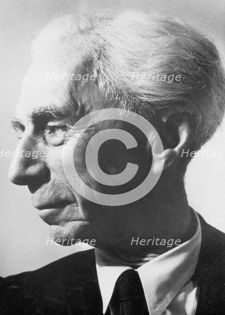 Bertrand Arthur William Russell (1872-1970), British philosopher and mathematician. Artist: Unknown