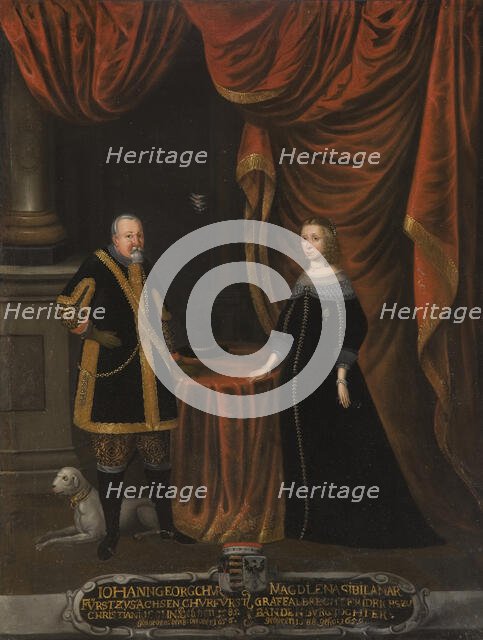Johan Georg I, 1585-1656, Elector of Saxony, Magdalena Sibylla, 1652-1712, c17th century. Creator: Anon.