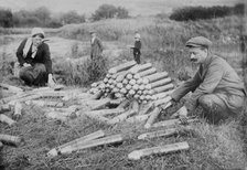 German ammunition abandoned at Battle of the Marne, 10/29/14, 29 Oct 1914. Creator: Bain News Service.