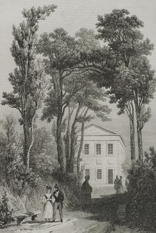 The Summer Palace of Peter the Great, Summer Garden, Saint Petersburg, Russia, 1839. Creator: Augustin François Lemaitre.