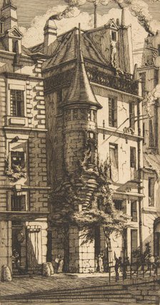House with a Turret, rue de la Tixéranderie, Paris, 1852. Creator: Charles Meryon.