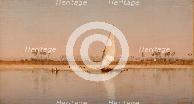 On the Nile, 1872. Creator: Sanford Robinson Gifford.