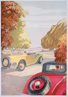 Advert for Dunlop tyres, 1934. Artist: Unknown