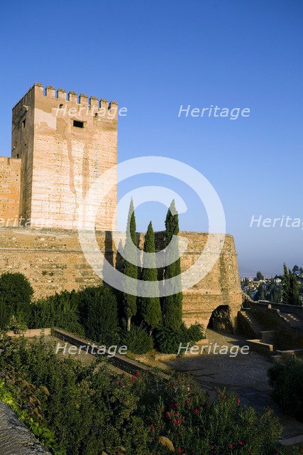 The citadel in Alhambra, Granada, Spain, 2007. Artist: Samuel Magal