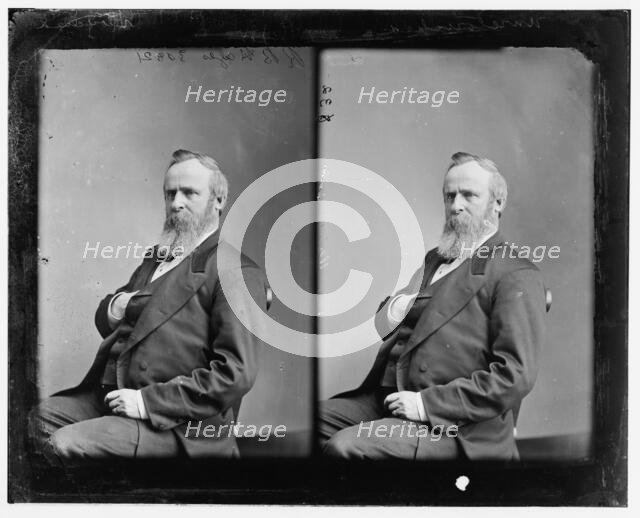 Hayes, President Rutherford B., between 1865 and 1880. Creator: Unknown.