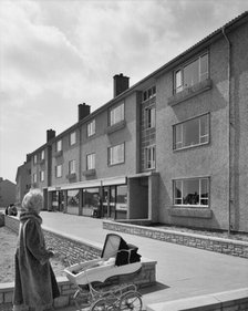 Easiform flats, Chepstow, Wales, 12/06/1963. Creator: John Laing plc.