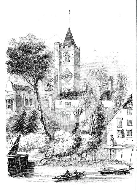 Fulham Church, 1843. Creator: Unknown.