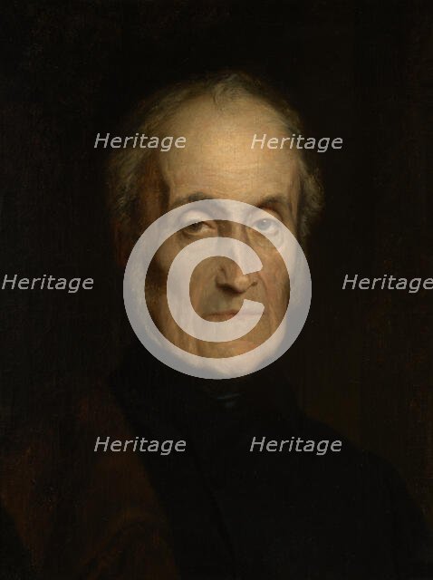 Portrait of Prince Adam Jerzy Czartoryski (1770-1861), c1853. Creator: Paul Delaroche.