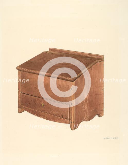 Bible Box, c. 1938. Creator: Alfred Koehn.