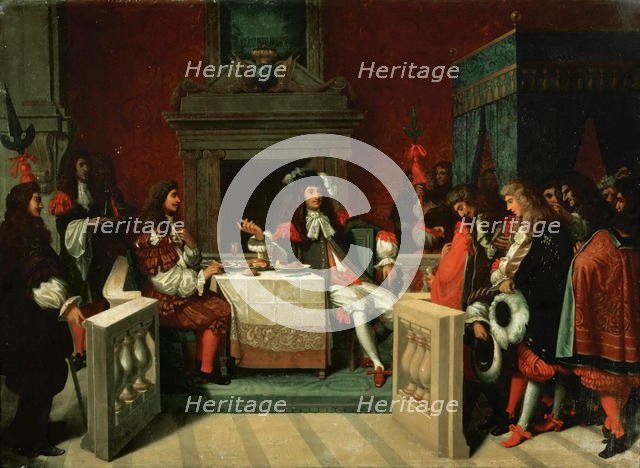 Molière at the table of Louis XIV, 1857. Creator: Ingres, Jean Auguste Dominique (1780-1867).