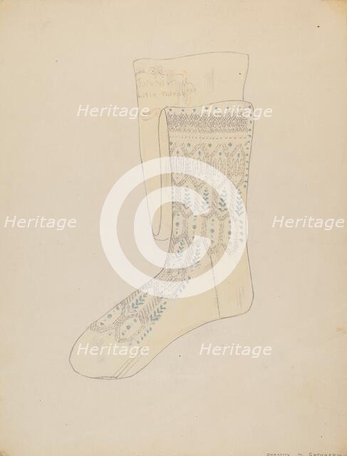 Stockings, c. 1936. Creator: Dorothy M. Gerhard.