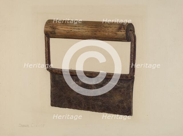 Chopping Knife, c. 1941. Creator: Clever, Simon.