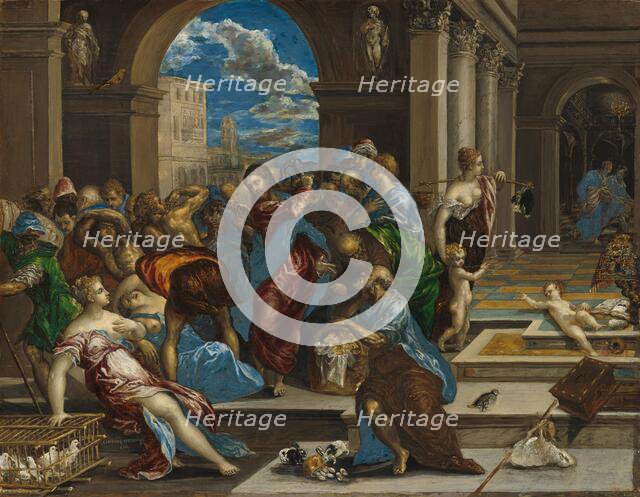 Christ Cleansing the Temple, probably before 1570. Creator: El Greco.