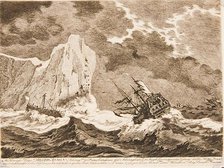 Ships of War in a Storm, 1750s-1770s Creator: William Baillie.