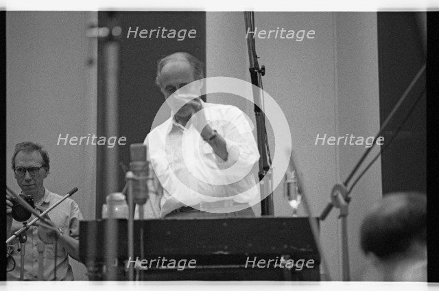 Henry Mancini, CTS Studios, Wembley, London, 1990.  Artist: Brian O'Connor.