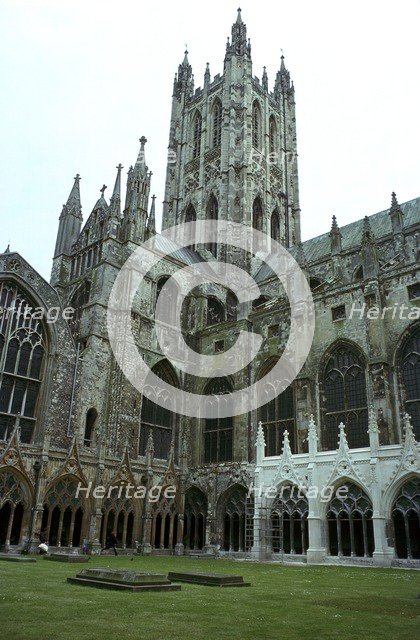 Canterbury Cathedral from the northwest, 6th century. Artist: Unknown