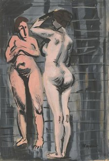 Two female nudes, 1936. Creator: Cyprian Majernik.