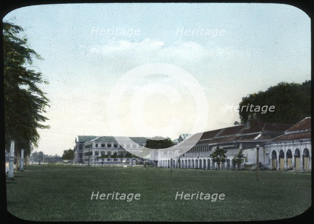 War department buildings and military college, Bangkok, Siam. Artist: Unknown