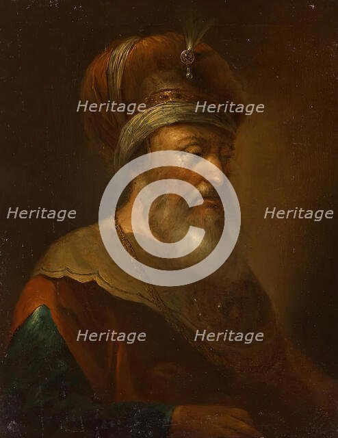 Oriental with turban, 1750/1800. Creator: Unknown.