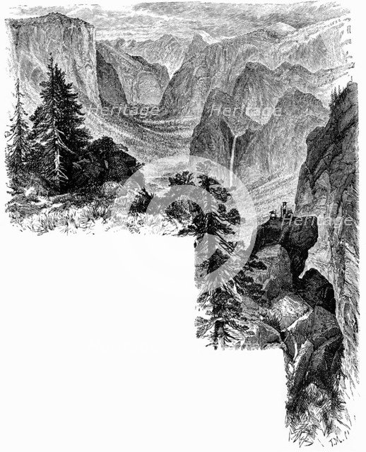 Entrance of Yosemite Valley, California, USA, c1875. Artist: Unknown