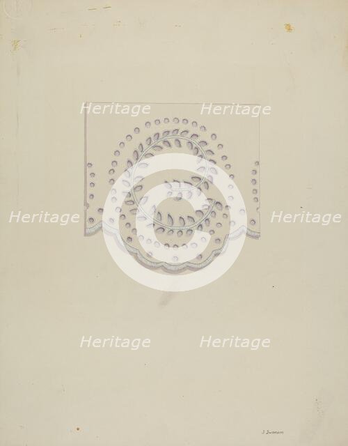 Eyelet Embroidery, c. 1940. Creator: Syrena Swanson.