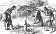 Lieutenant Cameron's Travels in Central Africa: Clay Idol at Bwarwé...1876. Creator: Unknown.