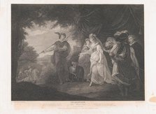 The Princess, Rosaline, etc. (Shakespeare, Love's Labour's..., first published 1793; reissued 1852. Creator: Thomas Ryder.