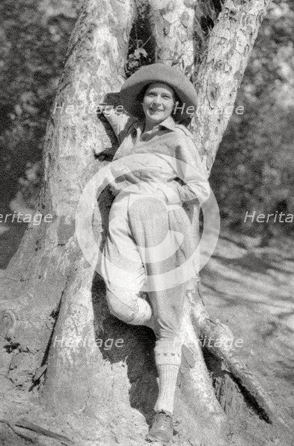 Stella Court Treatt, British adventurer, author and film maker, Maereres, Tanganyika, 1925 (1927).  Artist: Thomas A Glover
