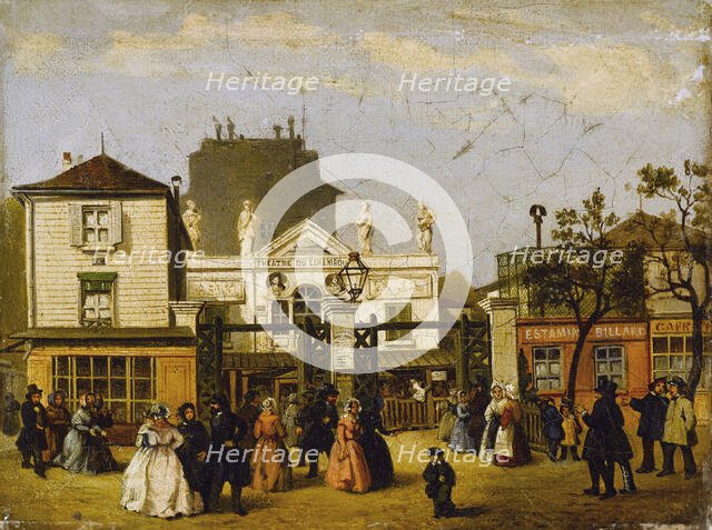 The Luxembourg theatre, known as Bobino, rue de Fleurs, around 1845, current 6th..., c1840-1850. Creator: Unknown.