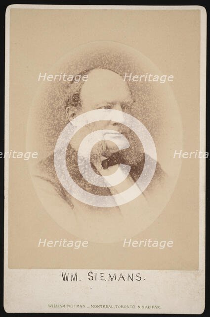 Portrait of Carl Wilhelm Siemens (1823-1883), Before 1876. Creator: William Notman.