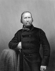 Guiseppe Garibaldi, Italian patriot, 1860. Artist: Unknown