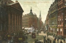 'The Mansion House & Cheapside, London', late 19th-early 20th century. Creator: Unknown.