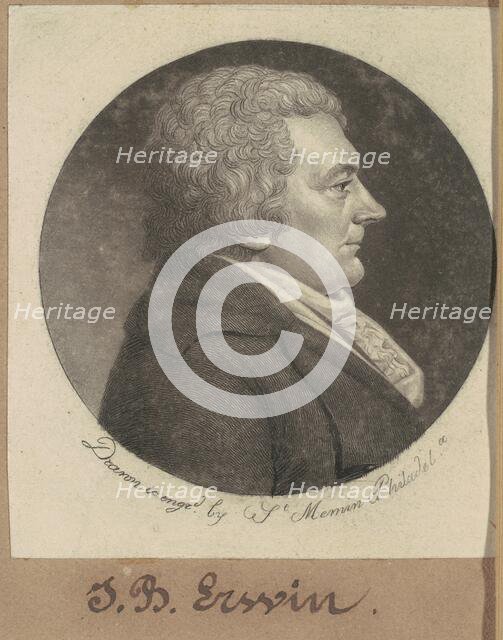 Joseph Erwin, 1798. Creator: Charles Balthazar Julien Févret de Saint-Mémin.