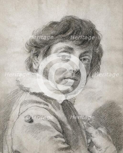 Self-Portrait, unknown date. Creator: Giovanni Battista Piazzetta.