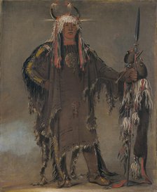 Peh-tó-pe-kiss, Eagle's Ribs, a Piegan Chief, 1832. Creator: George Catlin.