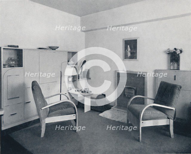 'Rowley Gallery of Decorative Art Ltd - Combined dining-living-room closed', 1939. Artist: Unknown.