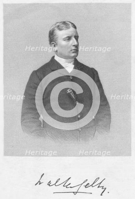 Portrait of a man, 1893.  Creator: William Roffe.