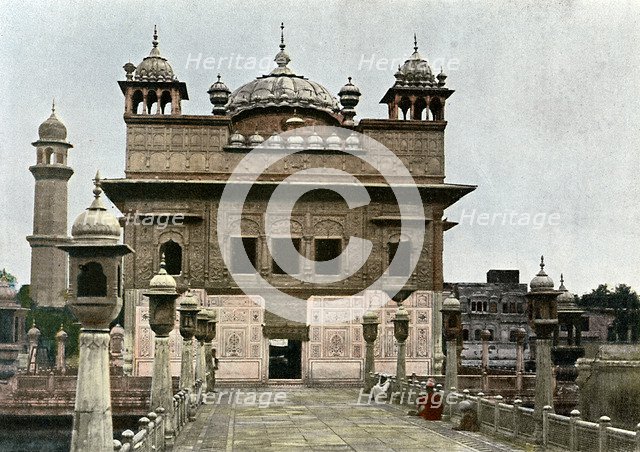 Golden Temple, Amritsar, Punjab, India, c1890. Artist: Unknown